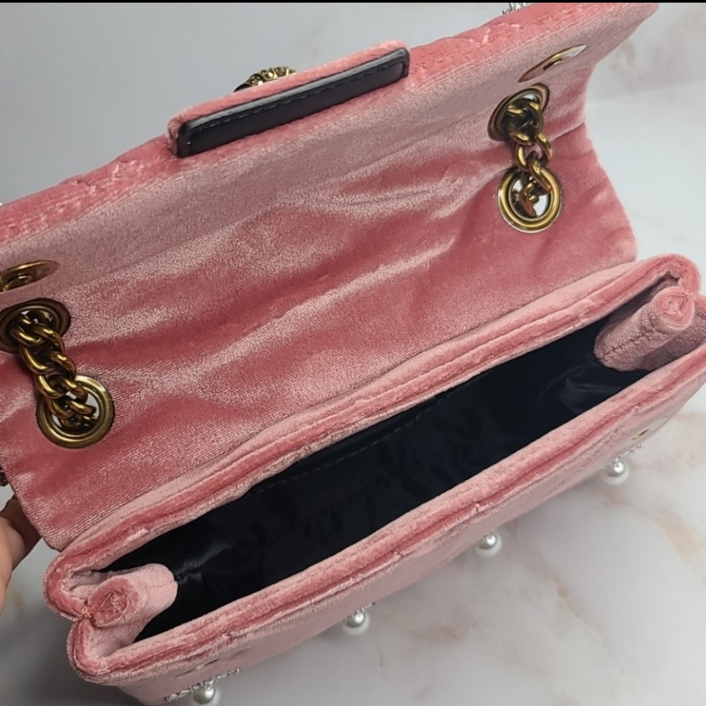 Sold Kurt Geiger london embellished velvet bag - Picture 7 of 12